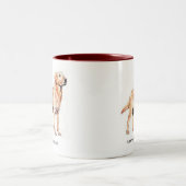 Tasse 2 Couleurs Labrador Retriever (Centre)
