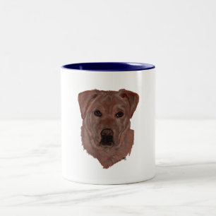 Tasse 2 Couleurs Labrador Retriever Brun au Chocolat
