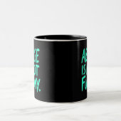 Tasse 2 Couleurs L'abus n'est pas drôle (Centre)