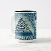 Tasse 2 Couleurs labyrinthe (Devant gauche)