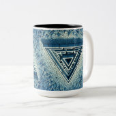 Tasse 2 Couleurs labyrinthe (Devant droit)