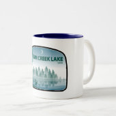 Tasse 2 Couleurs Lac Alum Creek Ohio Deer (Devant droit)