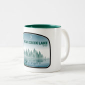 Tasse 2 Couleurs Lac Caesar Creek Ohio Deer (Devant droit)