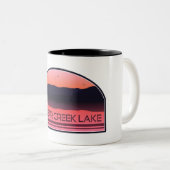 Tasse 2 Couleurs Lac Caesar Creek Ohio Red Sunrise (Devant droit)