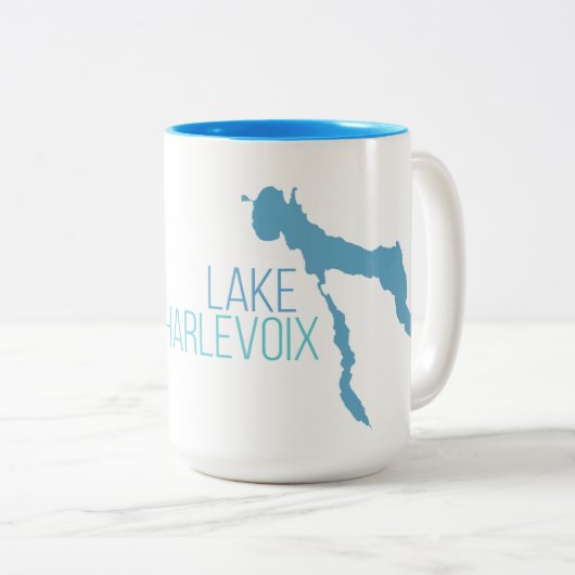 Tasse 2 Couleurs Lac Charlevoix (Devant droit)