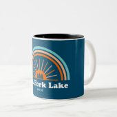 Tasse 2 Couleurs Lac de Fourche de sel Ohio Arc-en-ciel (Devant droit)