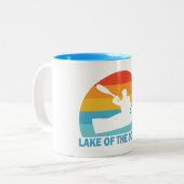 Tasse 2 Couleurs Lac Des Ozarks Missouri Kayak (Devant gauche)