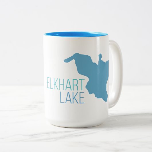 Tasse 2 Couleurs Lac Elkhart, le Wisconsin (Devant droit)