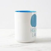 Tasse 2 Couleurs Lac Higgins, comté de Roscommon, Michigan (Centre)