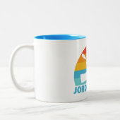 Tasse 2 Couleurs Lac Jordan Caroline du Nord Kayak (Gauche)