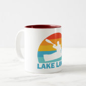 Tasse 2 Couleurs Lac Lavon Texas Kayak (Devant gauche)