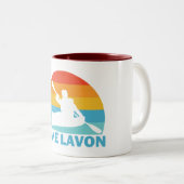 Tasse 2 Couleurs Lac Lavon Texas Kayak (Devant droit)