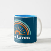 Tasse 2 Couleurs Lac Lavon Texas Rainbow (Devant droit)