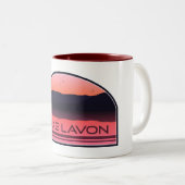 Tasse 2 Couleurs Lac Lavon Texas Red Sunrise (Devant droit)