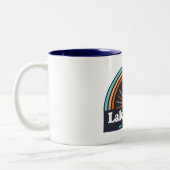 Tasse 2 Couleurs Lac Lure Caroline du Nord Arc en ciel (Gauche)