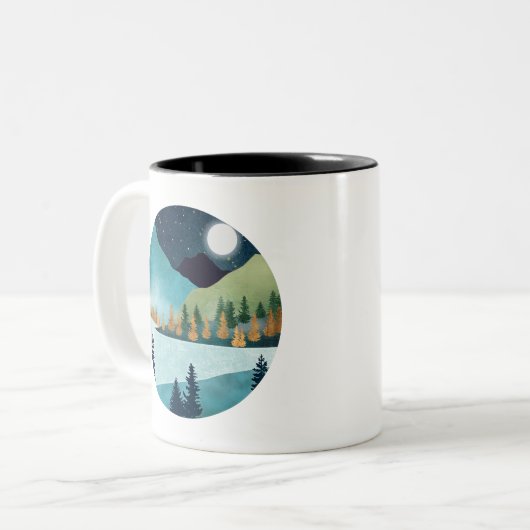 Tasse 2 Couleurs Lac Moonrise (Devant gauche)