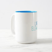 Tasse 2 Couleurs Lac onze, Bloomingdale, Michigan (Devant gauche)