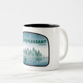 Tasse 2 Couleurs Lac Pleasant Arizona Deer (Devant droit)