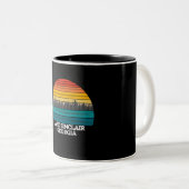 Tasse 2 Couleurs Lac Sinclair Géorgie (Devant droit)
