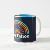 Tasse 2 Couleurs Lac Tahoe California Rainbow (Devant droit)