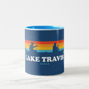 Tasse 2 Couleurs Lac Travis Austin Texas Canoë