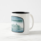 Tasse 2 Couleurs Lac Winnipesaukee New Hampshire Deer (Devant droit)