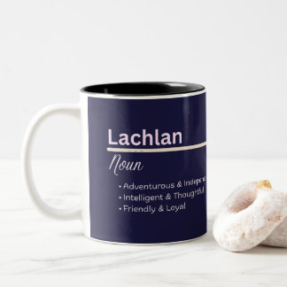 Tasse 2 Couleurs Lachlan Boy Personalized Name Definition