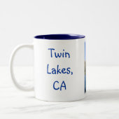 Tasse 2 Couleurs Lacs jumeaux, CA (Gauche)