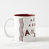 Tasse 2 Couleurs L'action absorbe l'inquiétude (Gauche)