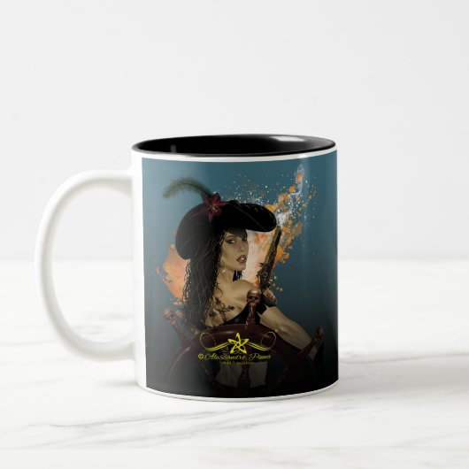 Tasse 2 Couleurs Lady Black Corsair (Gauche)