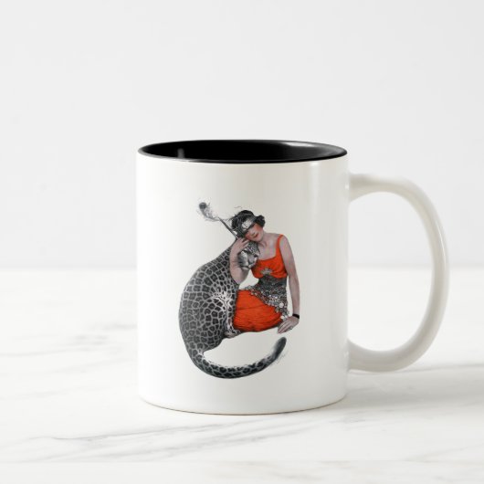Tasse 2 Couleurs Lady et Leopard (Droit)