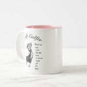 Tasse 2 Couleurs Lady Golfeur (Devant gauche)