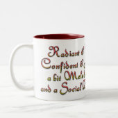 Tasse 2 Couleurs Lady Leo Zodiac (Gauche)