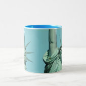 Tasse 2 Couleurs Lady Liberty sur Sky Blue (Centre)