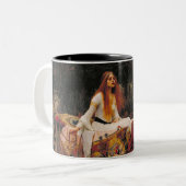 Tasse 2 Couleurs Lady of Shalott Waterhouse Art (Devant gauche)