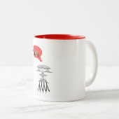 TASSE 2 COULEURS LADY PENSE À NOËL (Devant droit)