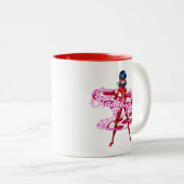 Tasse 2 Couleurs Ladybug et Tikki Graphic (Devant droit)
