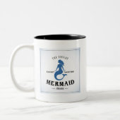 Tasse 2 Couleurs L'affiche de sirène de chant (Gauche)