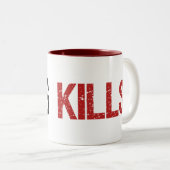 Tasse 2 Couleurs Lag tue les joueurs (Devant droit)