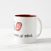 Tasse 2 Couleurs L'âge est un état d'esprit - 60 (Devant droit)