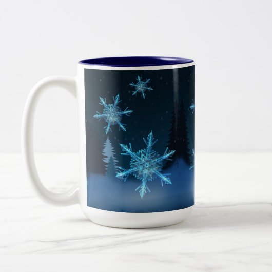 Tasse 2 Couleurs Laisse-le neiger (Gauche)
