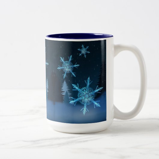 Tasse 2 Couleurs Laisse-le neiger (Droit)