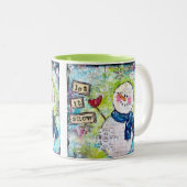 Tasse 2 Couleurs Laisse-le neiger (Devant droit)
