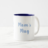 Tasse 2 Couleurs Laisser la neige Cool Texte de Noël Graphique (Devant droit)