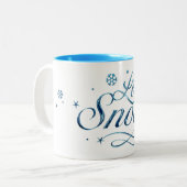 Tasse 2 Couleurs Laisser neiger (Devant gauche)