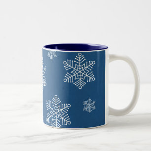 Tasse 2 Couleurs Laisser passer des vacances de neige Mug, Royal Bl