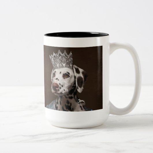 Tasse 2 Couleurs Laisser une trace de Dalmatie étincelante (Droit)
