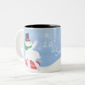 Tasse 2 Couleurs Laissez-le Snowman et Peppermenthe (Devant gauche)