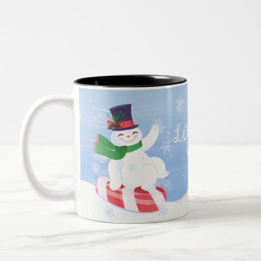 Tasse 2 Couleurs Laissez-le Snowman et Peppermenthe (Gauche)