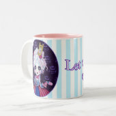 Tasse 2 Couleurs Laissez-les manger le gâteau (Devant gauche)